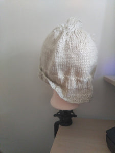 Pale Green Knitted Hat, Adult