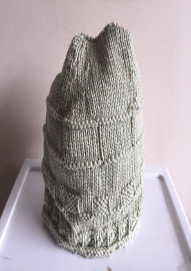 Light Green Knitted Hat, Adult